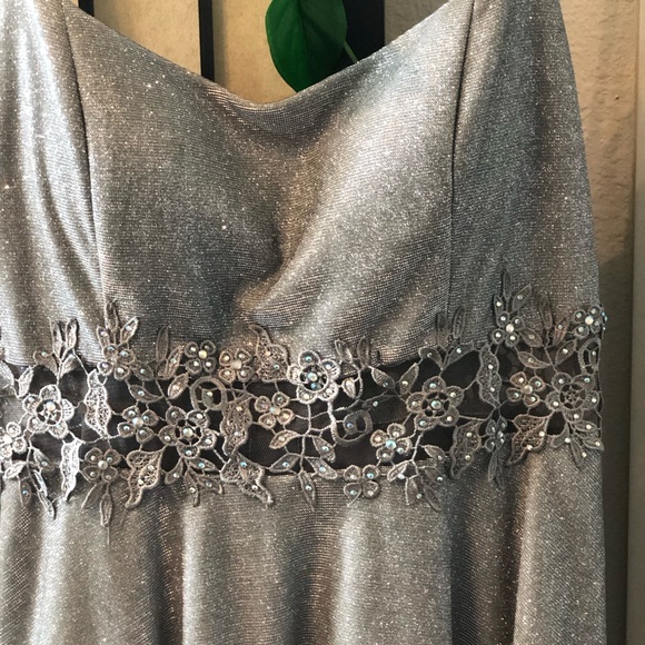 City Studio Silver Glitter Dress - Picture 5 of 10